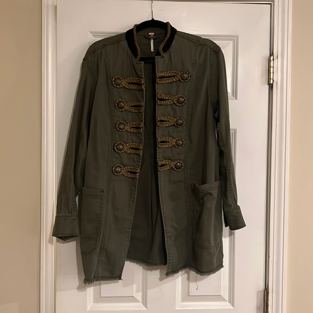 Free People embellished Military Jacket